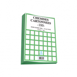 CHEMISES CARTONNEES ASS 24X32 100PC SELECTA